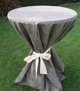 receptietafel met linnen